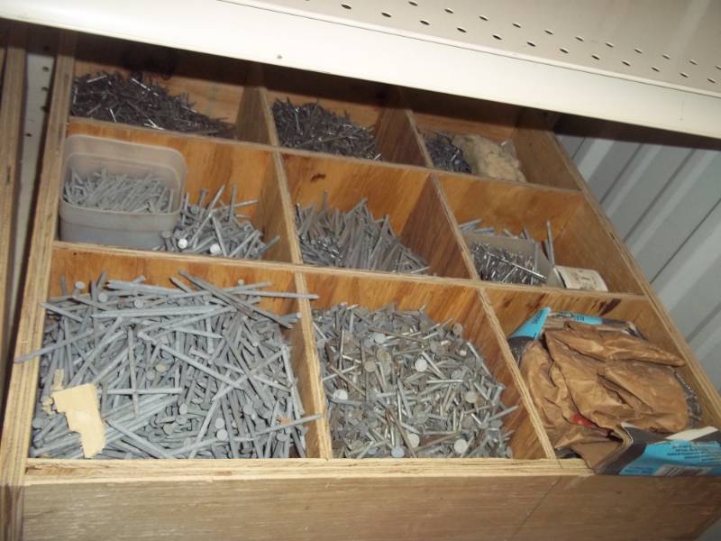 lot 85 image: Drawer Full of Nails