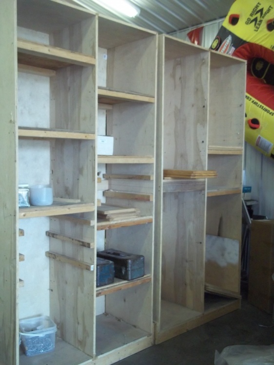 lot 86 image: 2 Large Part Bin  Tool Cabinets 4w X 8h X 24d Includes Assorted Hardware