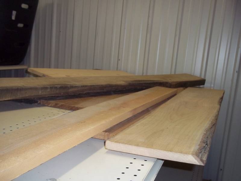 lot 128 image: Assorted Lot with Oak and Cedar boards