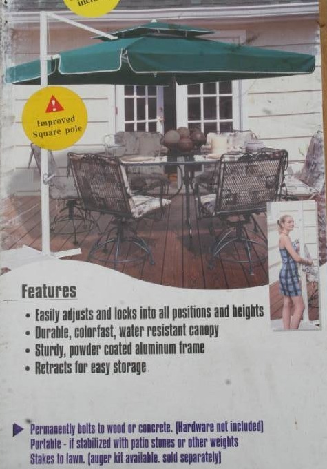 lot 13 image: Free Standing Patio Umbrella
