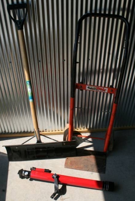 lot 85 image: Hand Cart, Shovel, And a Telescope