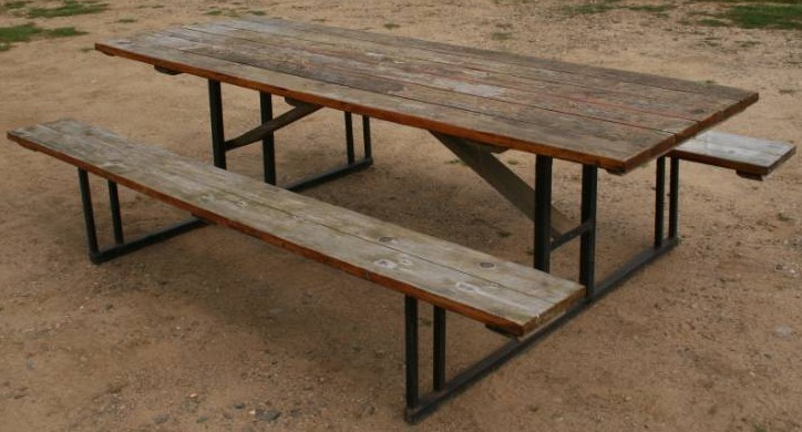 lot 93 image: Heavy Duty Outdoor Table