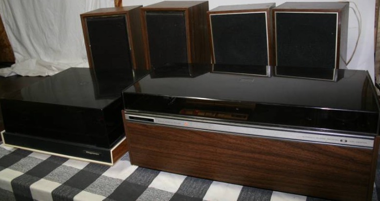 lot 146 image: Stereo and Record Player with Speakers
