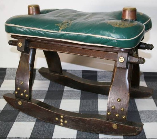 lot 182 image: Antique Camel Saddle