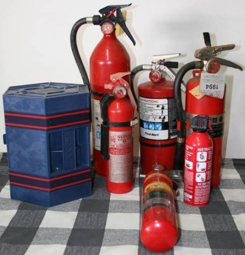 lot 210 image: Fire Extinguishers and Hardware Box