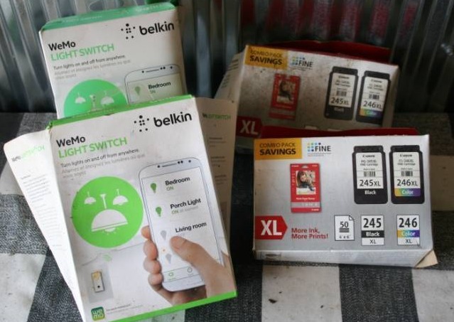 lot 255 image: Remote Light Switches and Ink Cartridges