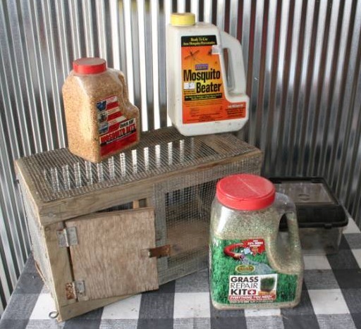 lot 256 image: Critter Supplies, Mosquito Control, and Grass Repair