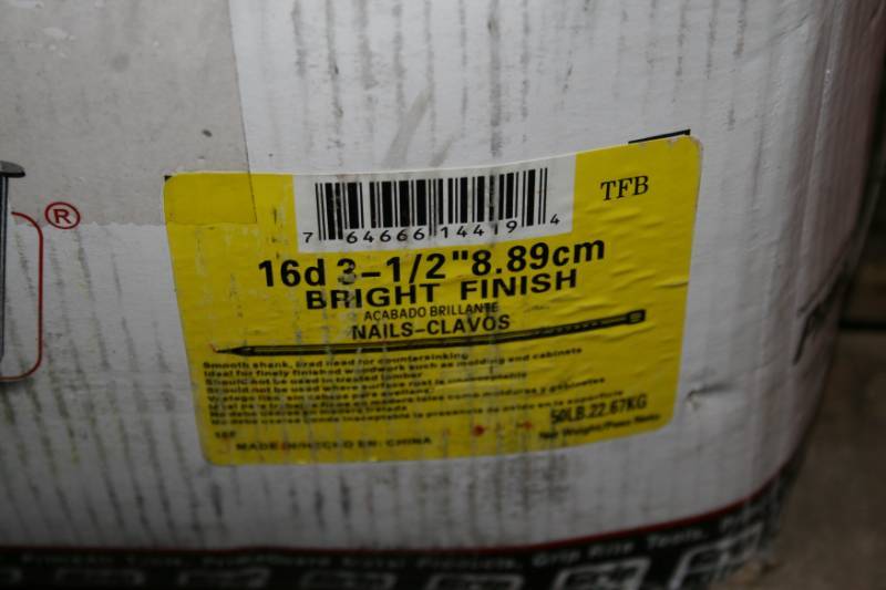 lot 289 image: Finish Nails