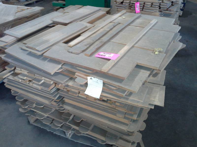 Pallet of Wood - Service Door Parts Pine Fir Hem