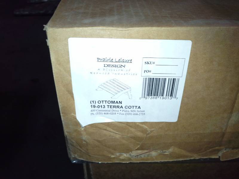 One Grandparents Ottomans (Terra Cotta)