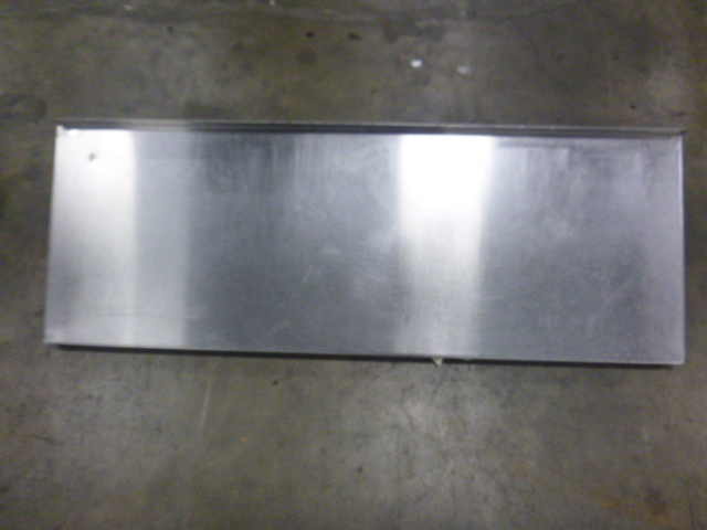 lot 42 image: Stainless Wall Shelf with Brackets