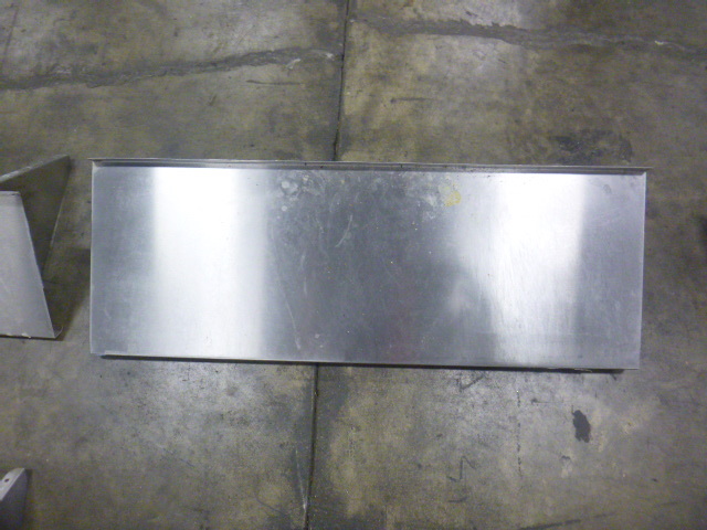 lot 43 image: Stainless Wall Shelf with Brackets