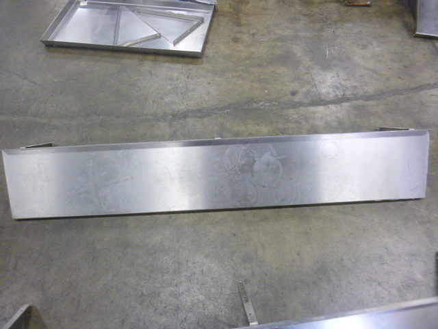 lot 46 image: Stainless Wall Shelf with Brackets