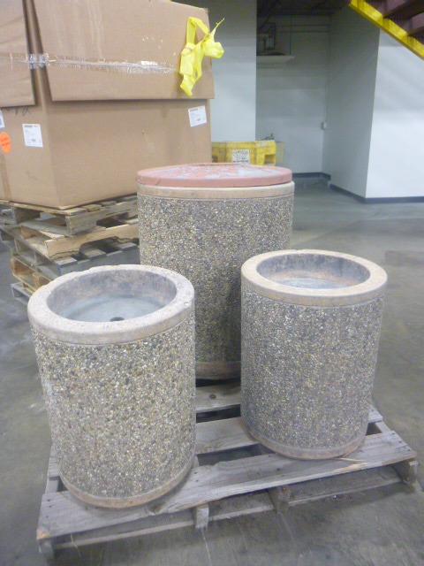 lot 78 image: 3 Cement Containers