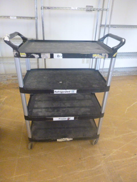 lot 114 image: Rubbermaid Utility Cart on Casters