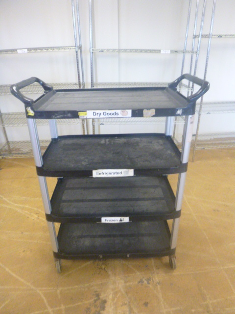lot 115 image: Rubbermaid Utility Cart on Casters