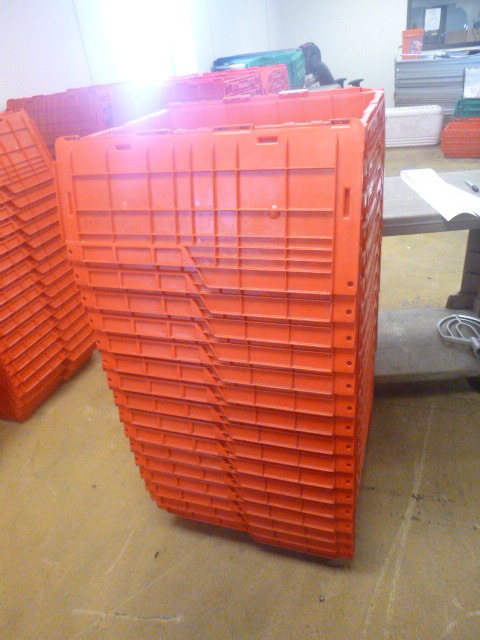 lot 129 image: 17 Plastic Totes