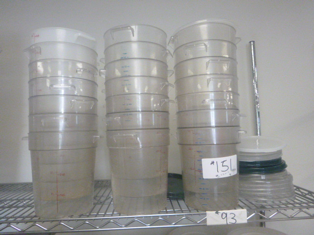 lot 151 image: 20 Cambro Containers