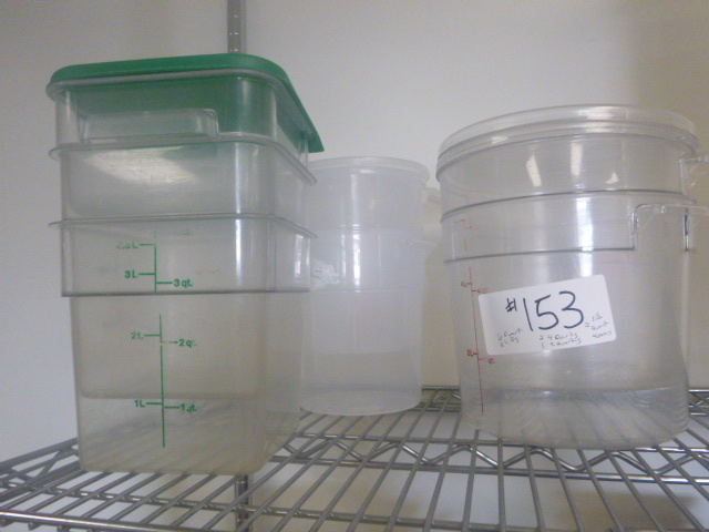 lot 153 image: Cambro Containers
