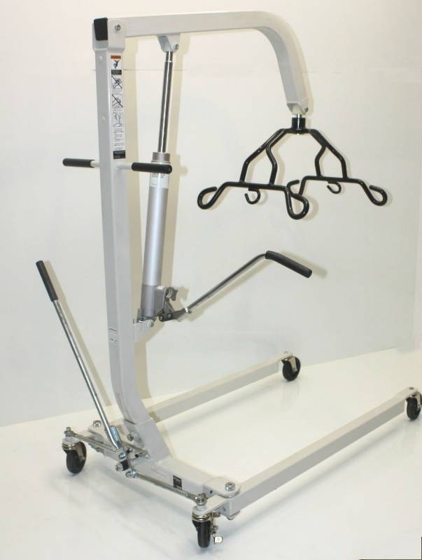 Like New Condition Model #HML400 Hoyer Haudraulic Patient Lift&nbspHydraulic Bedside with Sling On Wheels - Many Uses For This Powerful Lift - Mechanics, Veterinary Clinics, Etc.