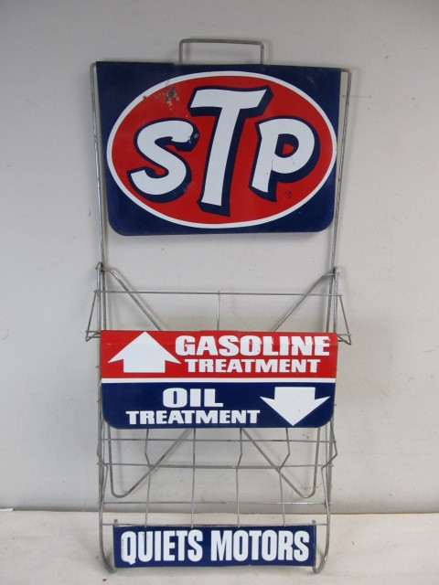 lot 9 image: Vintage STP Motor Oil Gas Station Display