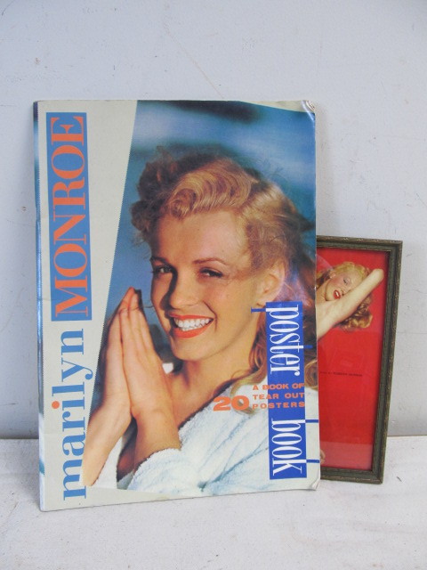lot 11 image: Vintage Marilyn Monroe Pinup Book & Print