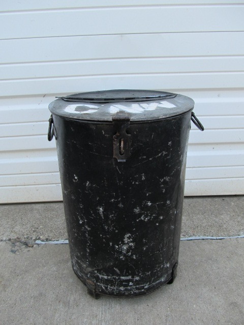 lot 85 image: Vintage Steel Railroad Safety Can