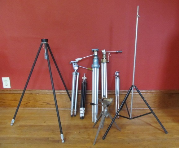 lot 152 image: Large Lot of Quality Vintage Tripods 
