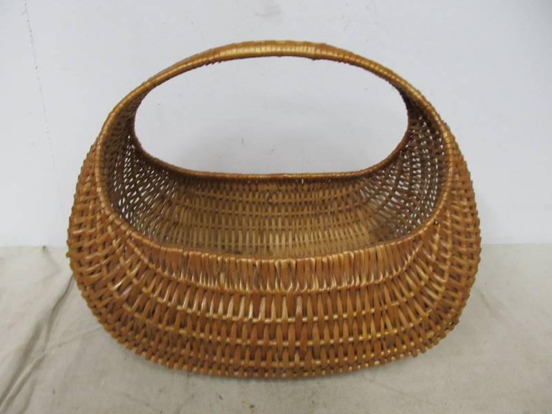 lot 161 image: Vintage Mid Century Scandinavian Woven Basket
