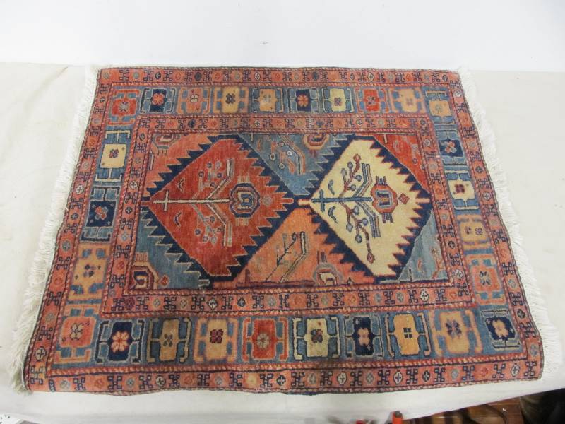 lot 167 image: Vintage Hand Made Wool Rug