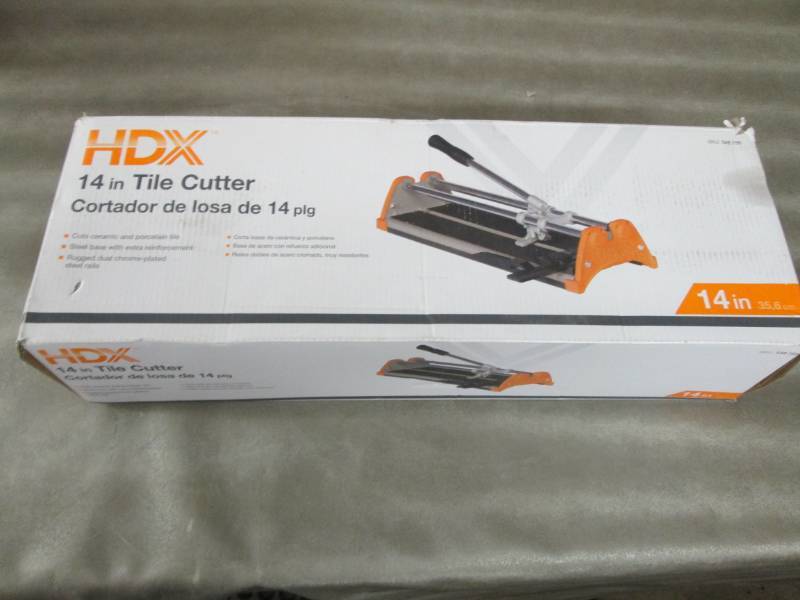 HDX 14 in. Rip Ceramic Tile Cutter ...