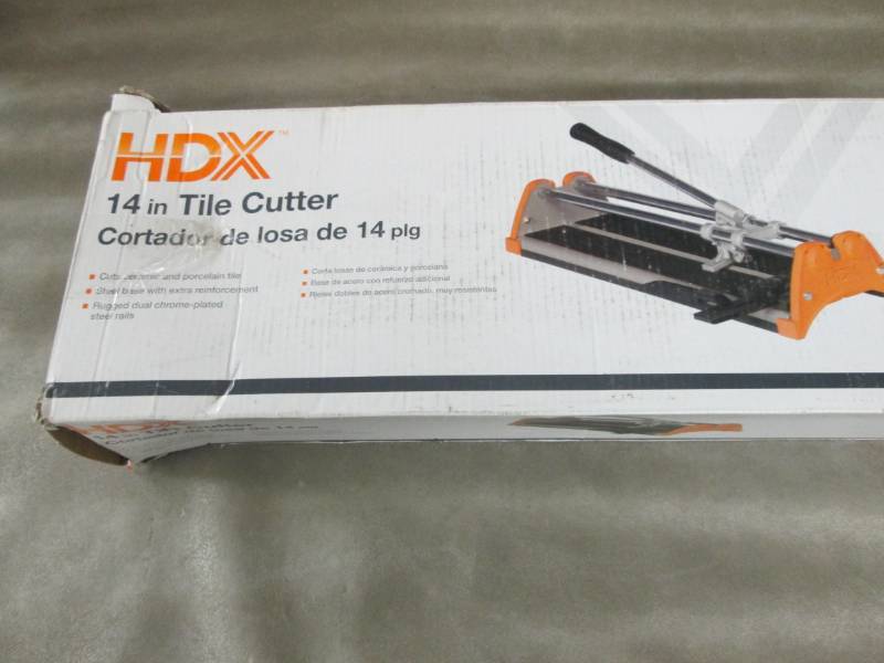 HDX 14 in. Rip Ceramic Tile Cutter ...