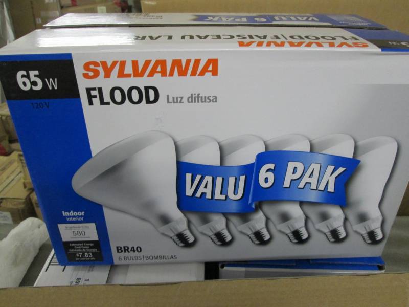 4 Boxes of 6 ea Sylvania Home Light...