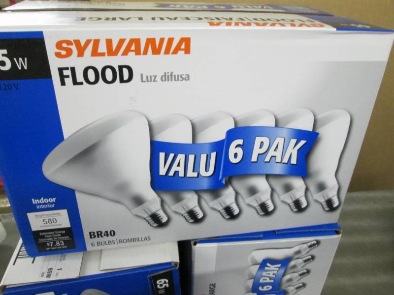4 Boxes of 6 ea Sylvania Home Light...