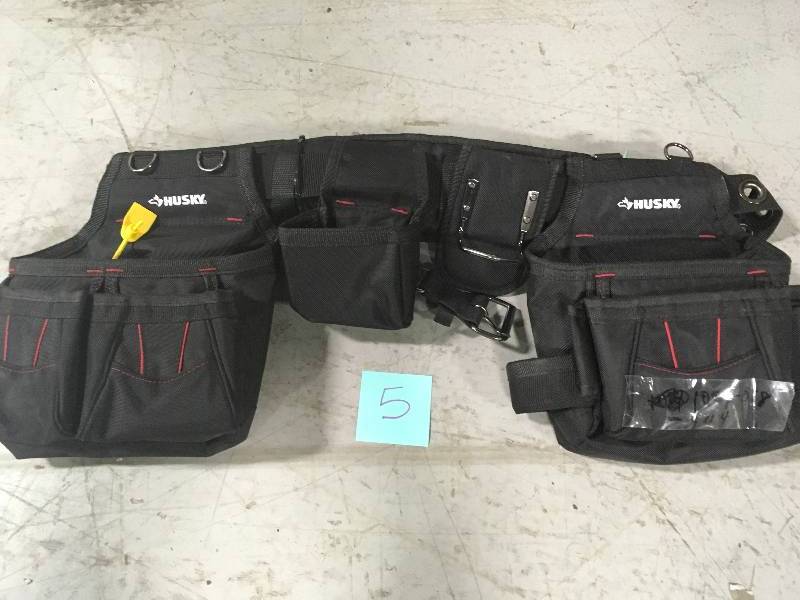 lot 5 image: Husky multy pucket work belt in good conditions