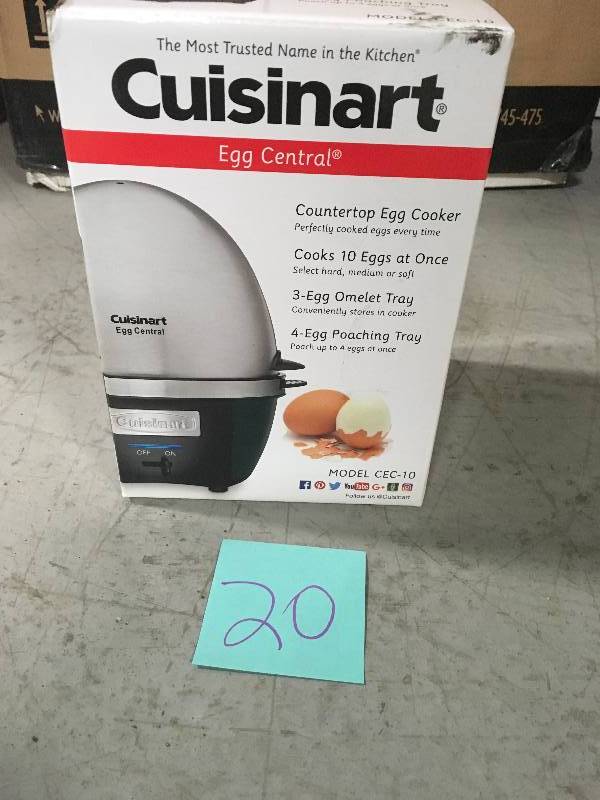 lot 20 image: Cuisinart Egg Central - Stainless Steel CEC-10 in good conditions