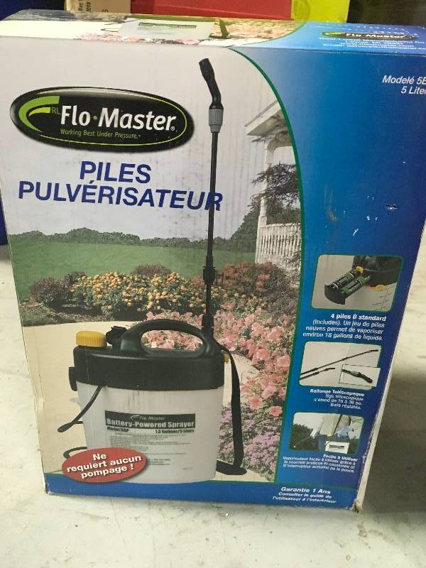 lot 24 image: FloMaster 1.3 Gal. Battery Powered Sprayer IN GOOD CONDITIONS