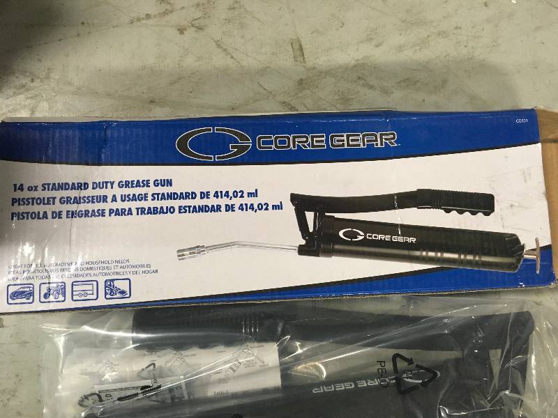 lot 30 image: Core Gear 14 oz. Standard Duty Grease Gun in good conditions