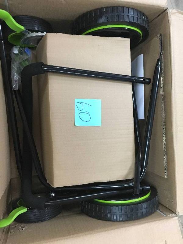 lot 60 image: Lawnmaster 16 in. Walk Behind Manual Push Reel Mower in working condition