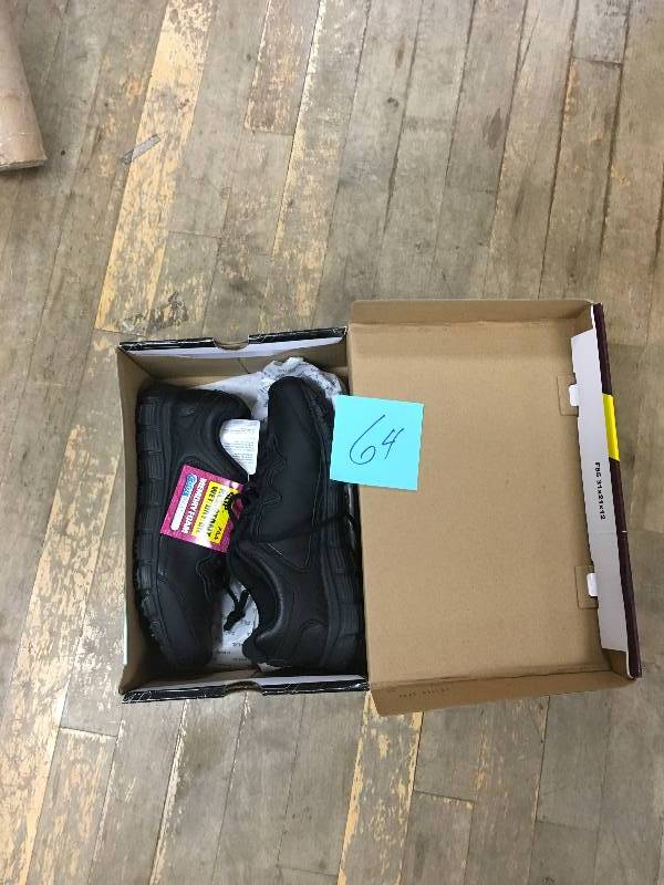 lot 64 image: Fila Memory Fresh Start SR Work Shoes - Womens Size 8, Black in good condition