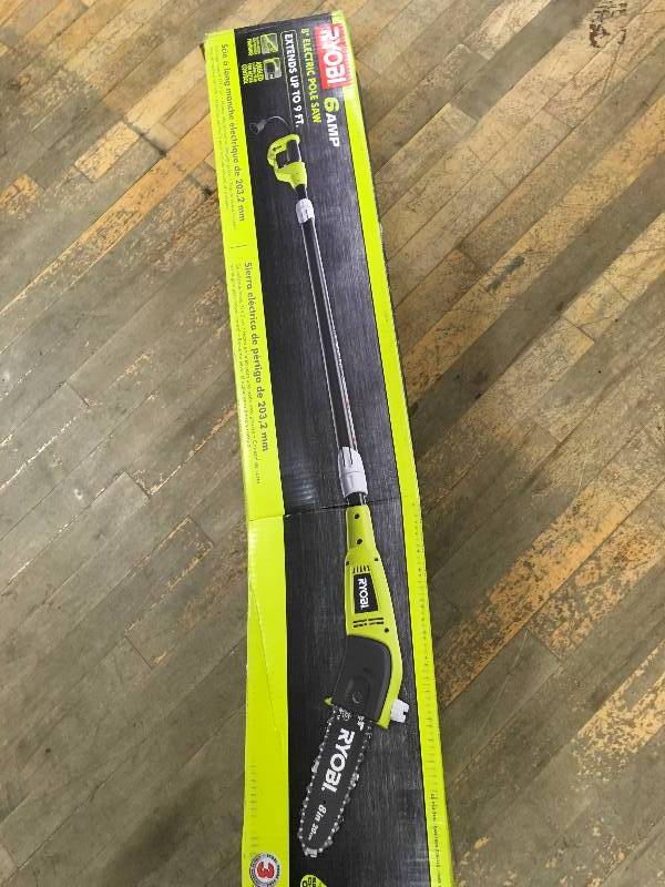 lot 70 image: Ryobi 8 in. 6 Amp Pole Saw in working condition