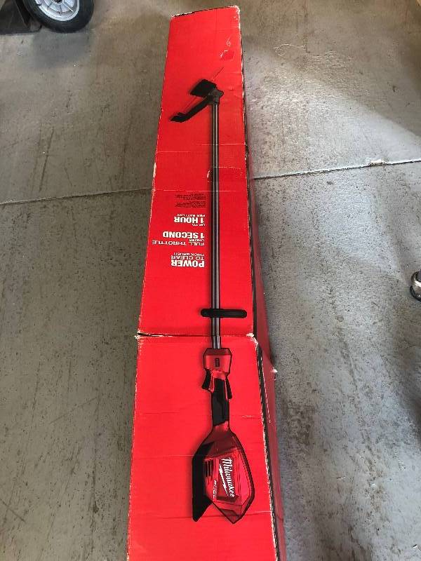 lot 111 image: Milwaukee M18 FUEL 18-Volt Lithium-ion Brushless Cordless String Trimmer (Tool Only) in good working condition
