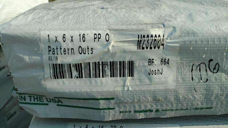 1x6x16 Ponderosa Pine Tongue and Groove Outs