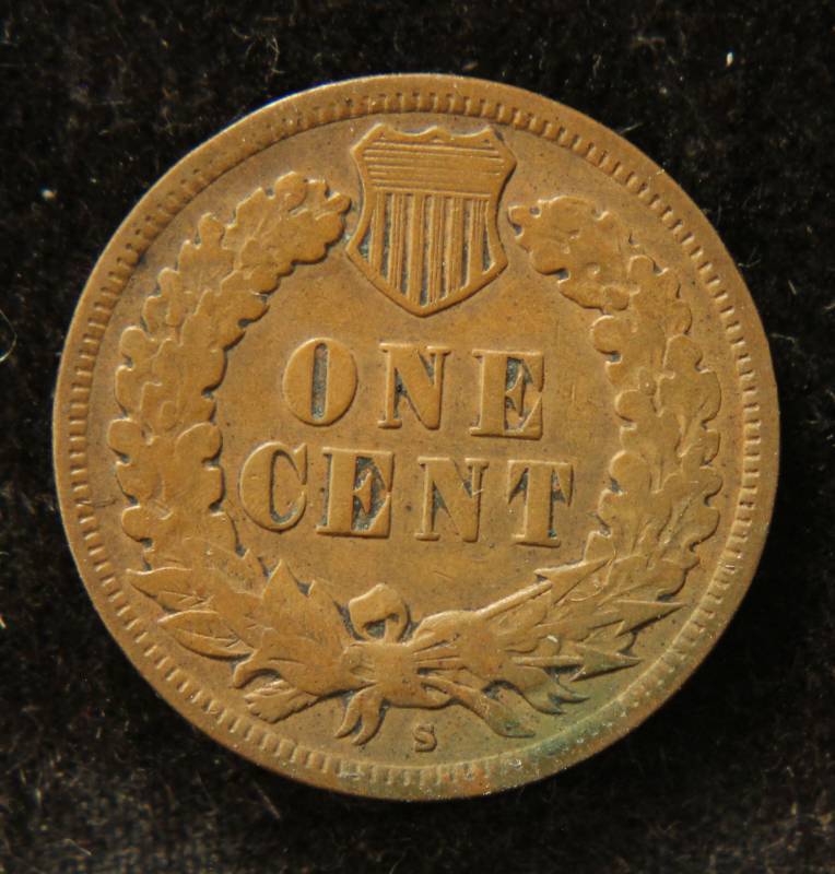 lot 04 image: 1908-S INDIAN HEAD CENT BETTER DATE COIN