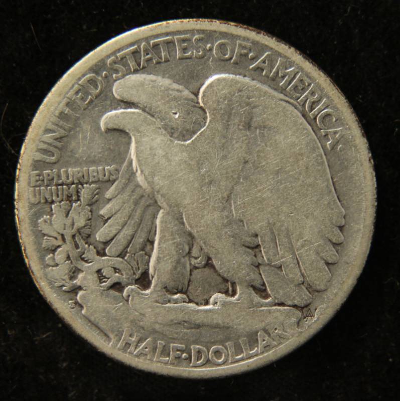 lot 07 image: 1921-S WALKING LIBERTY HALF DOLLAR BETTER DATE COIN