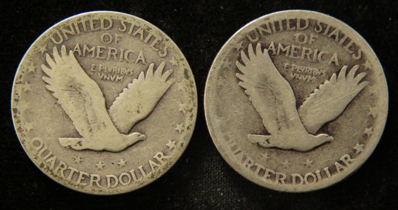 lot 64 image: (2) STANDING LIBERTY SILVER QUARTERS 1925 & 1926