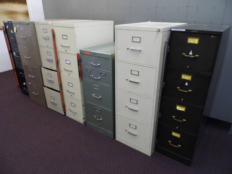 Lot of 7 File Cabinets