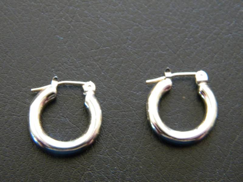 lot 6 image: 14K Gold Posts on Silver Plate Earrings