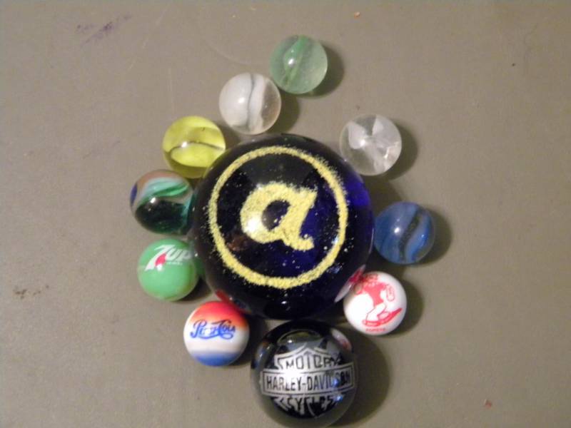 lot 22 image: Marbles & Paperweight