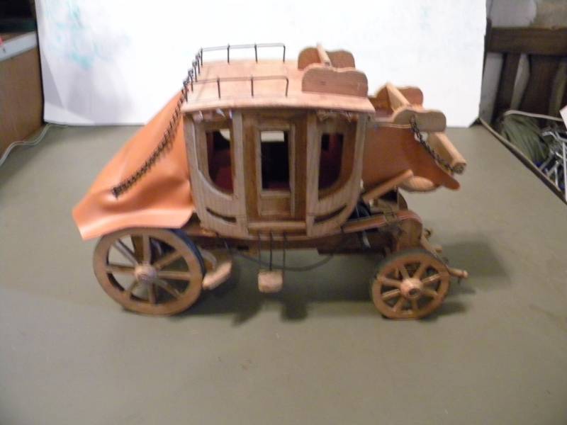 lot 29 image: Wood Stagecoach